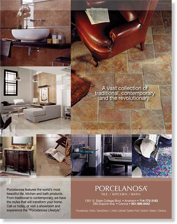 Porcelanosa Full Page Ad