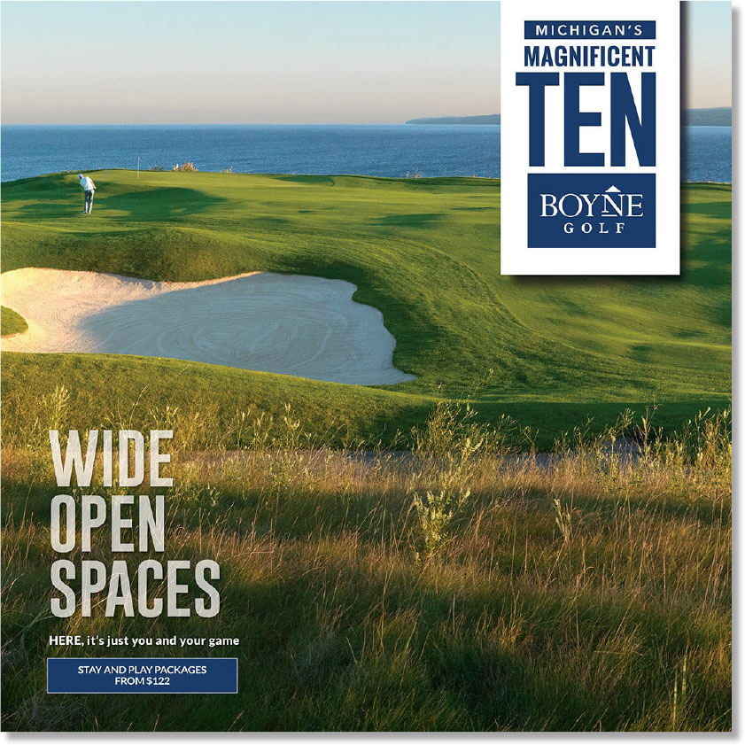 BOYNE Golf - Wide Open Spaces ad