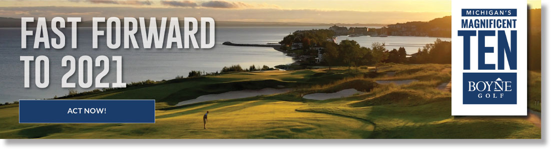 BOYNE Golf - Fast forward to 2021 banner ad