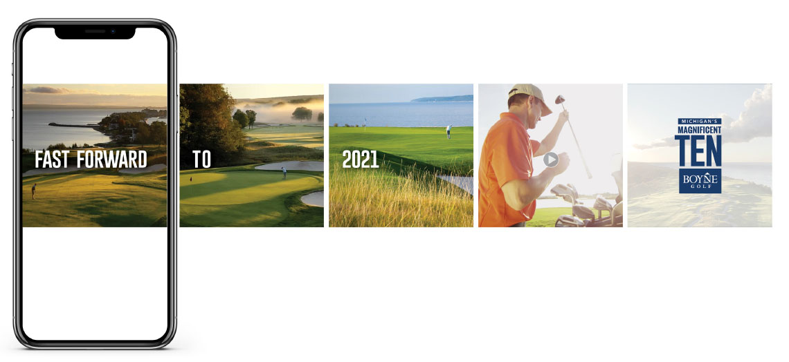 BOYNE Golf - Fast forward to 2021 carousel ad